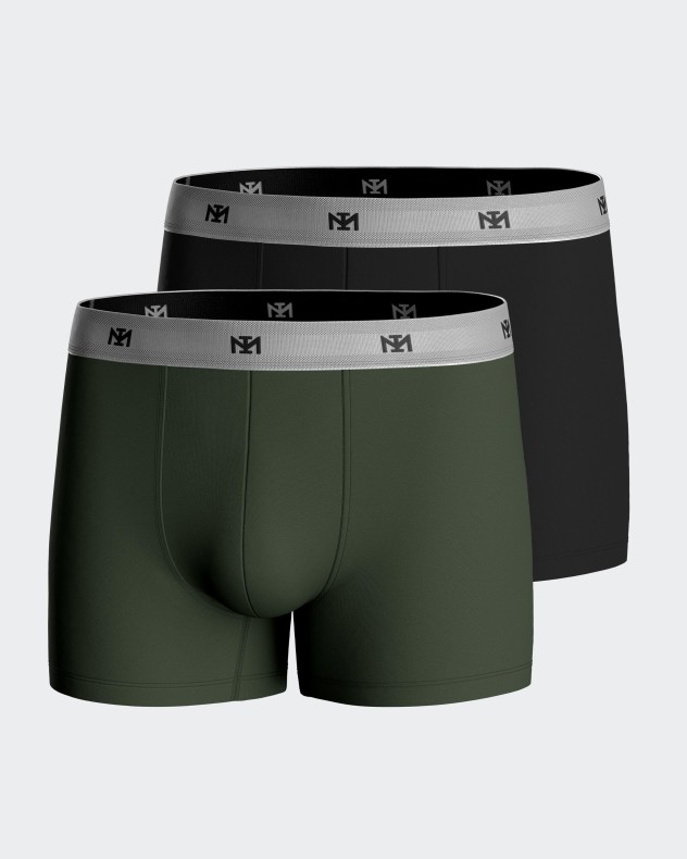 Packung mit 2 Herren-boxer shorts aus Lyocell