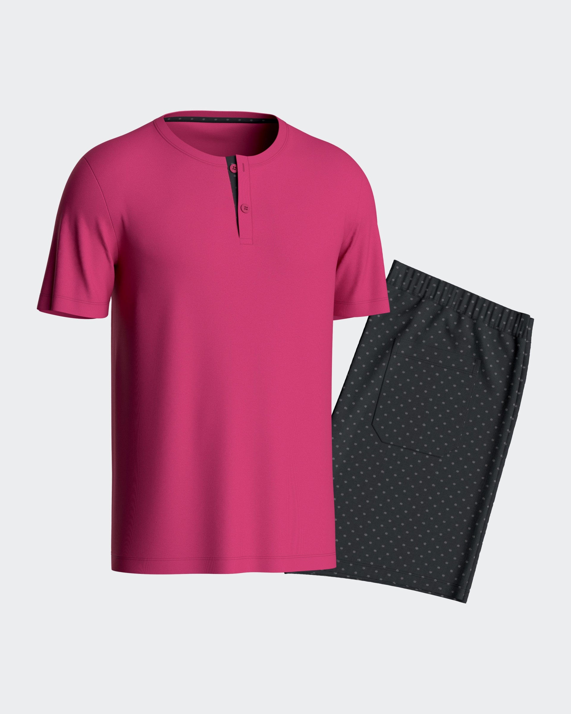 Herrenpyjama aus Baumwolle Modal