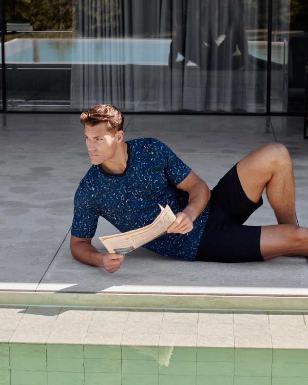 Herrenpyjama aus Baumwolle