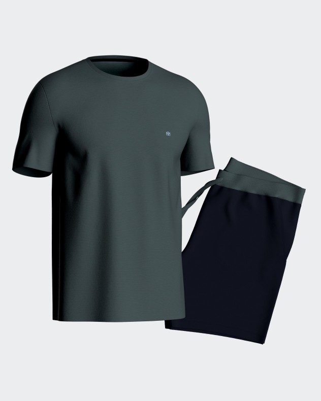 Man's short Pyjamas in Lyocell