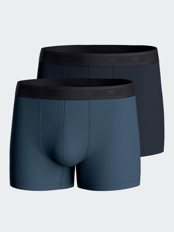 Pack 2 boxers de homem lisos em Lyocell