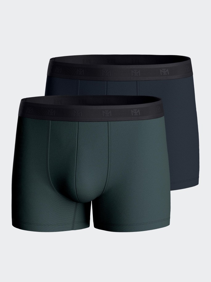 Pack 2 boxers de homem lisos em Lyocell