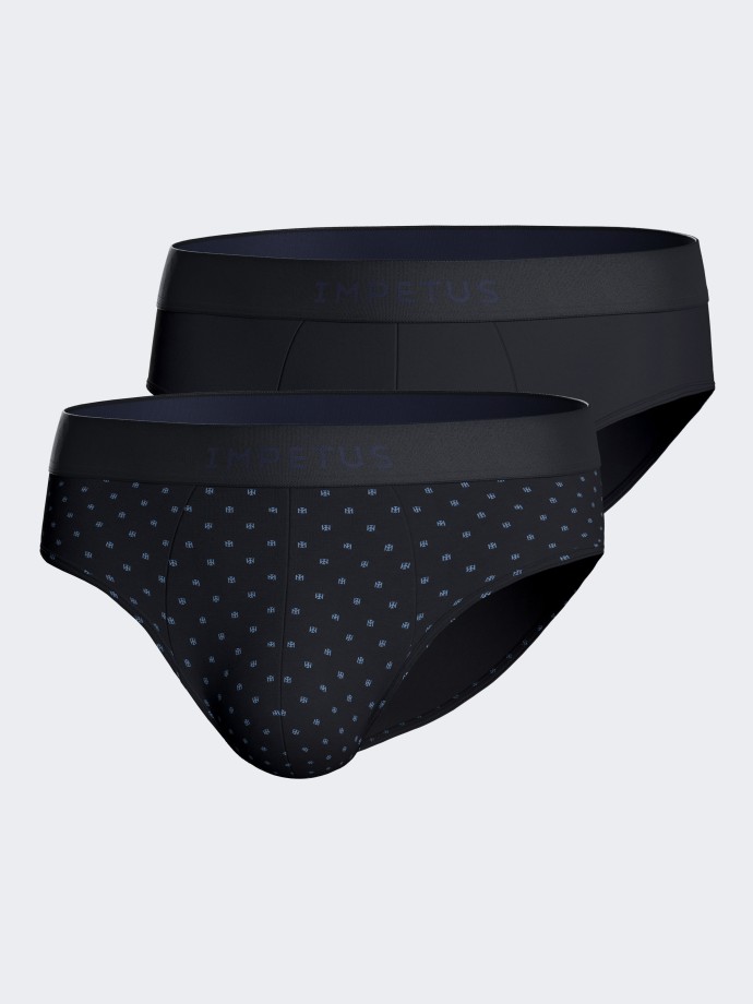 Pack 2 Herrenslip aus Baumwolle Modal