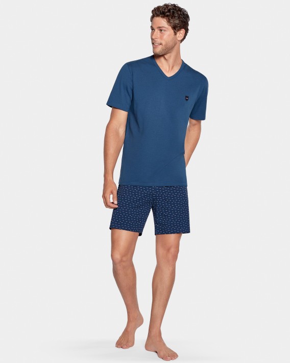 Pyjama court en coton