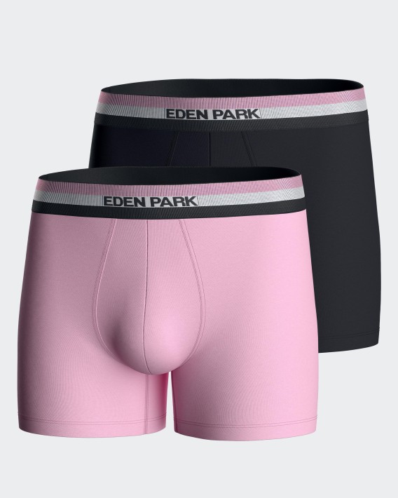 Lot de 2 boxers unis en coton