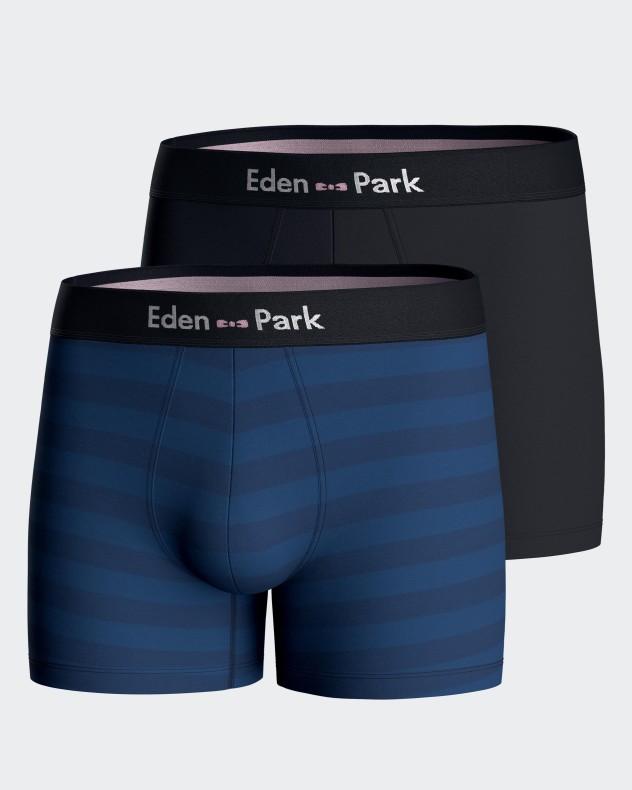 Pack 2 plain boxers Eden Park