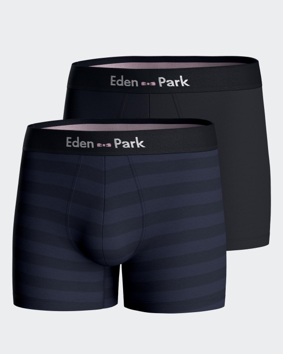 Lot de 2 boxers unis en coton