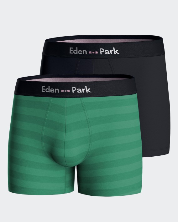 Lot de 2 boxers unis en coton
