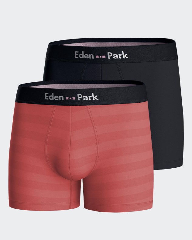 Pack 2 plain boxers Eden Park