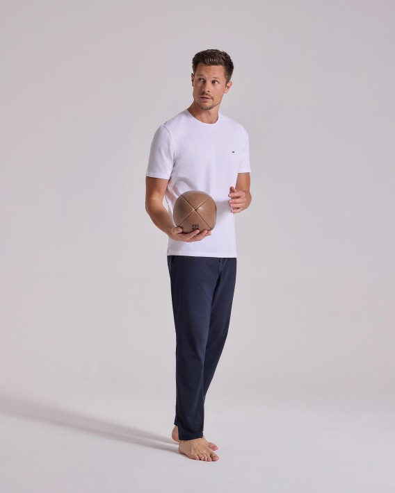 T-shirt uni en coton