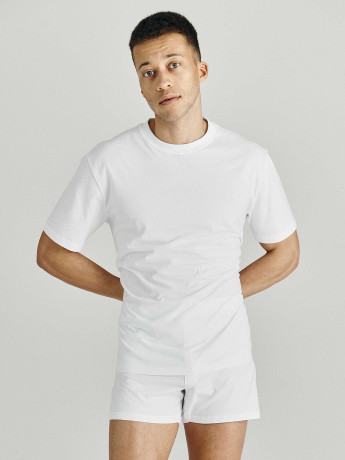 Tshirt de homem gola subida Pure Cotton