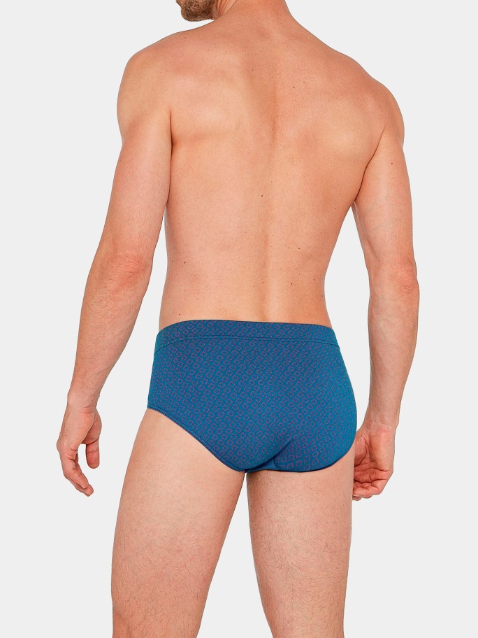 Slip estampado geomtrico Atiu em Modal