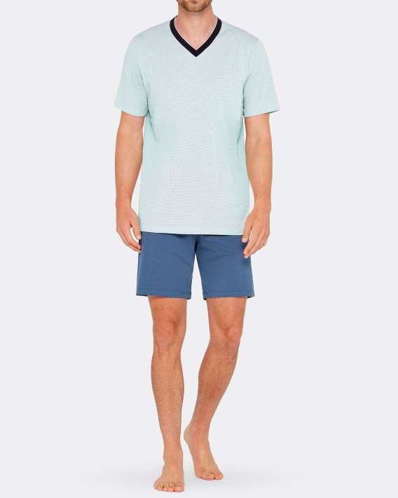 Pyjama micromotif Jacquard