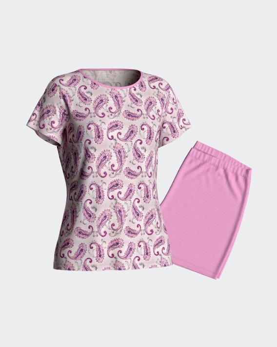 Short pyjama in Lyocell
