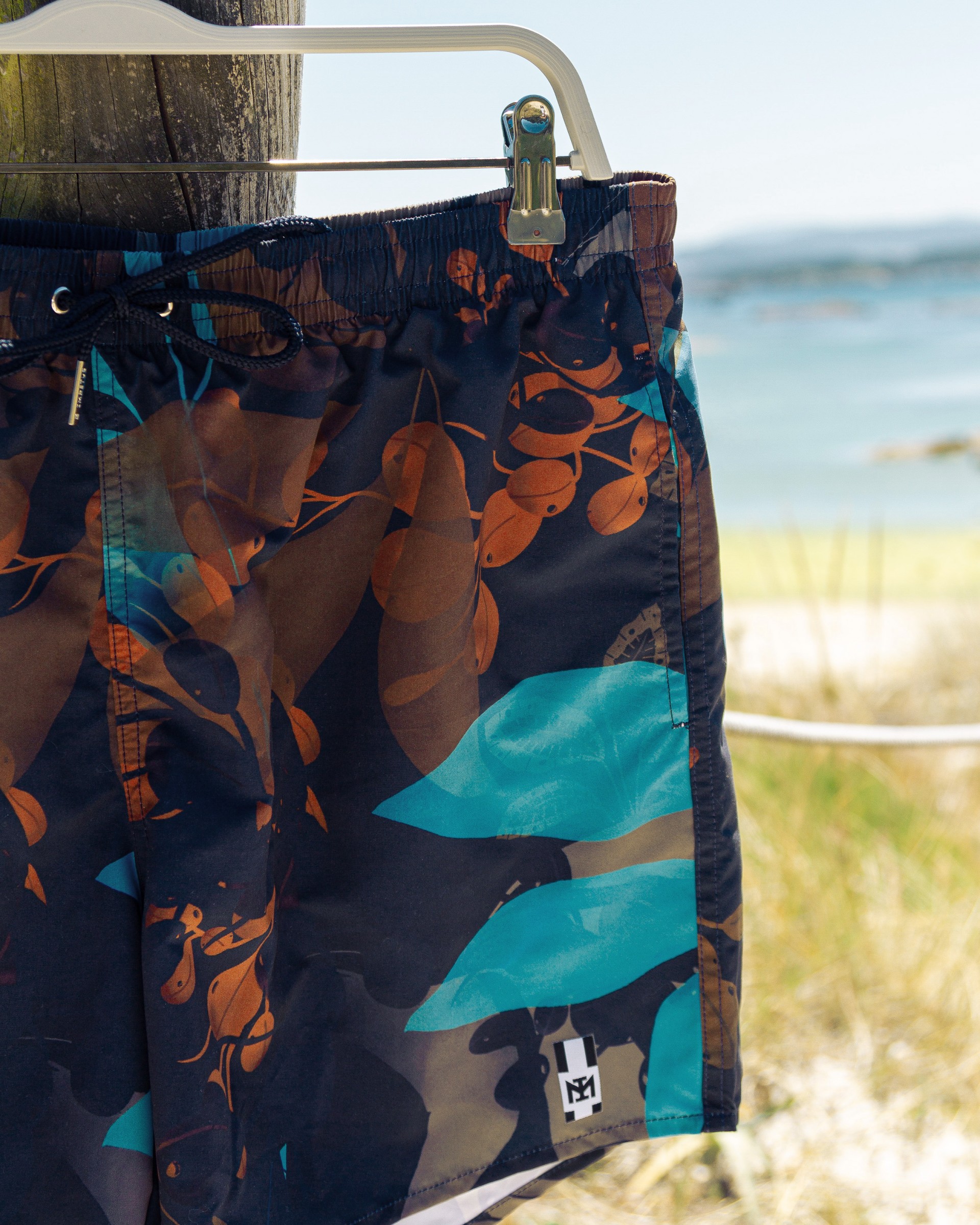 Short de bain imprimé tropical