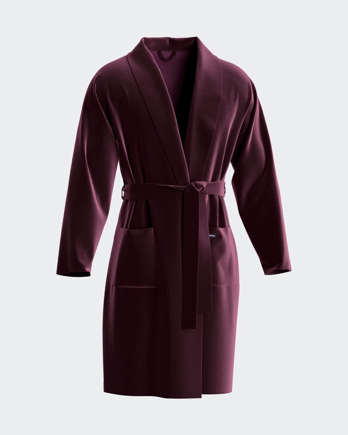 Mens velvet dressing gown - K09-1653K09-K60 - IMPETUS