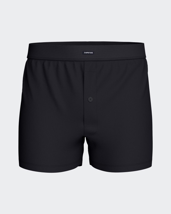 Boxer boutonn en coton
