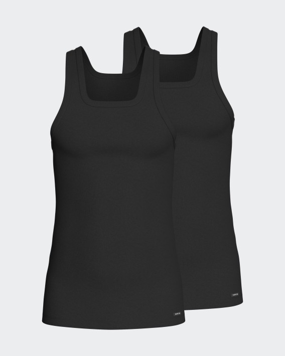 Pack 2 Camisetas sin mangas de hombre Pure Cotton