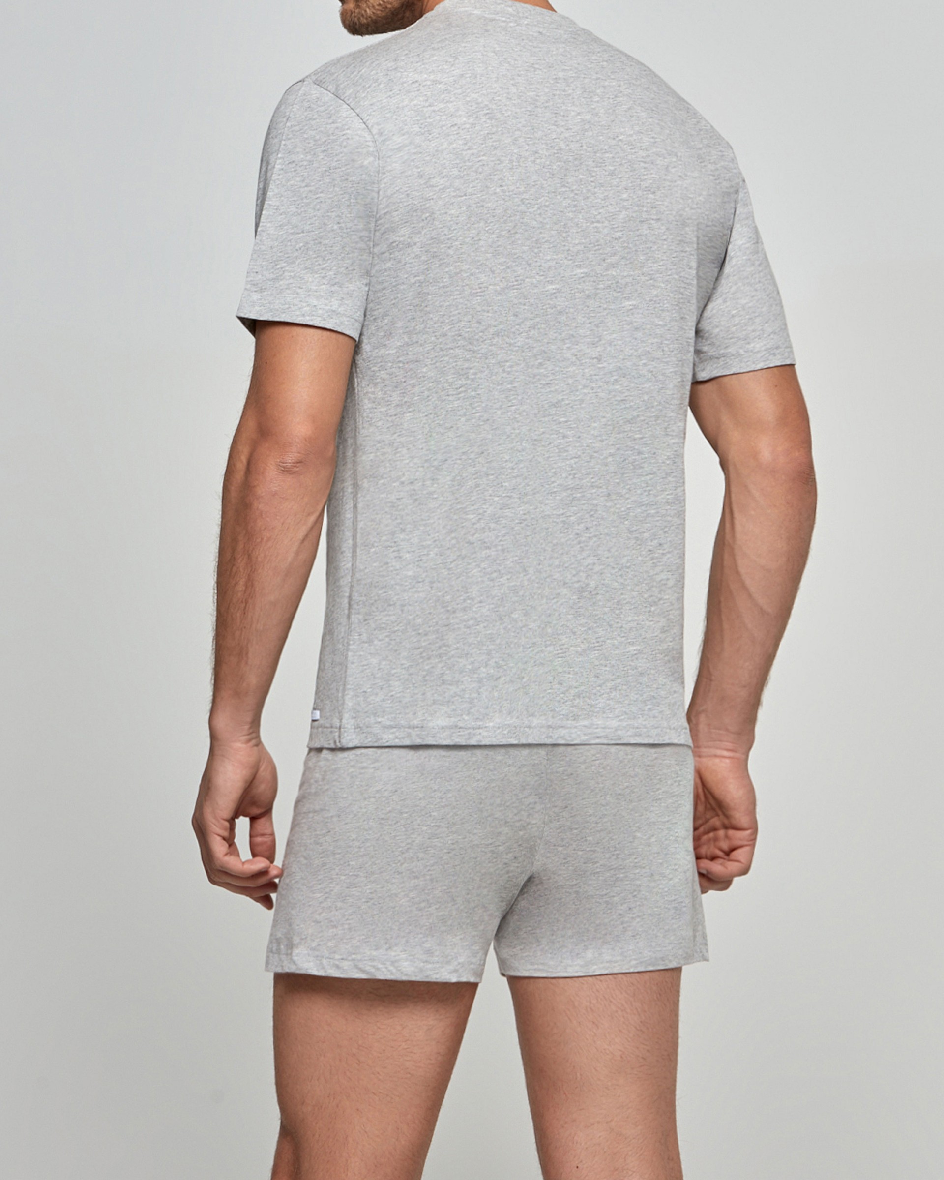 T-shirt de homem gola subida Pure Cotton