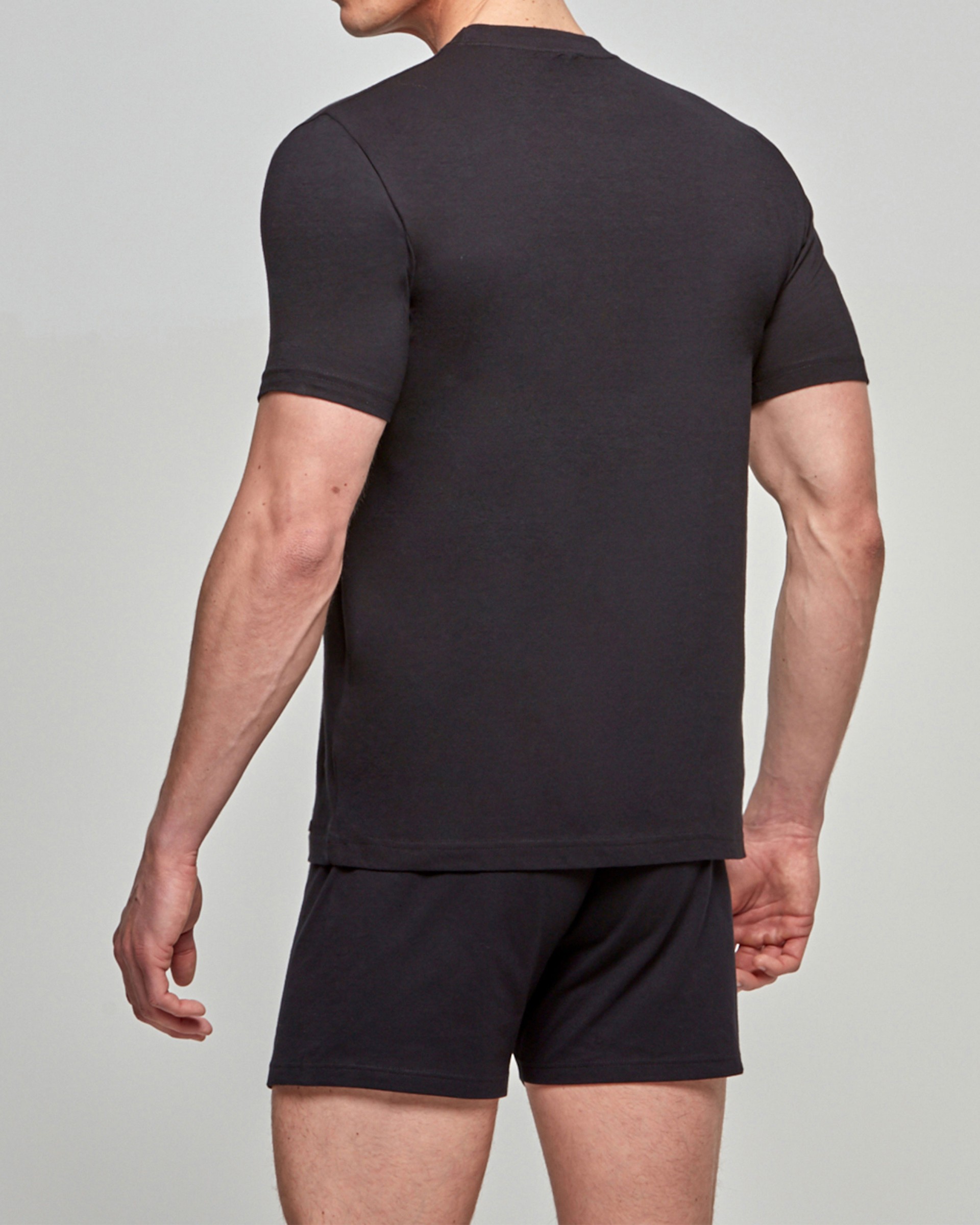 T-shirt de homem gola subida Pure Cotton