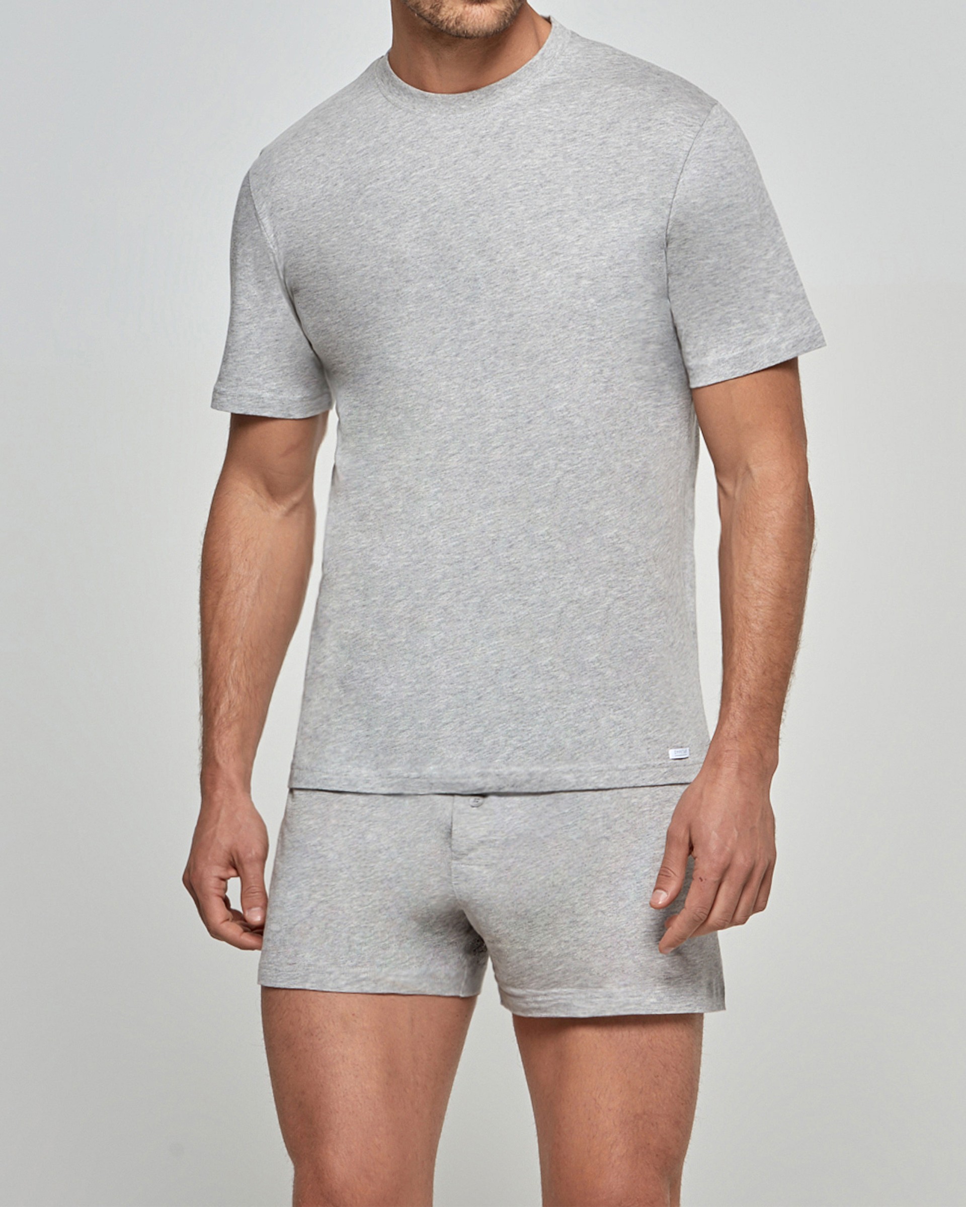 T-shirt de homem gola subida Pure Cotton