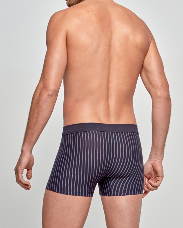 Boxer de homem às riscas Cotton Stretch