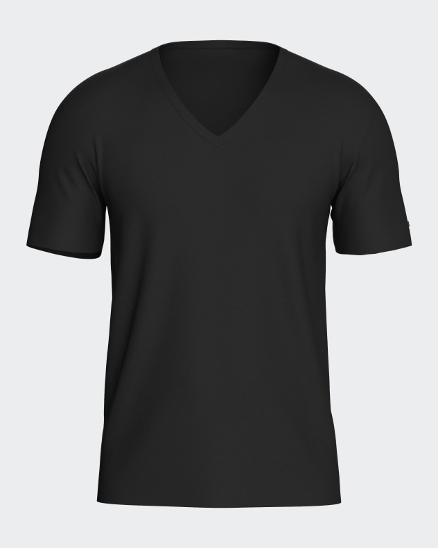 Men's V-neck T-shirt Cotton Stretch