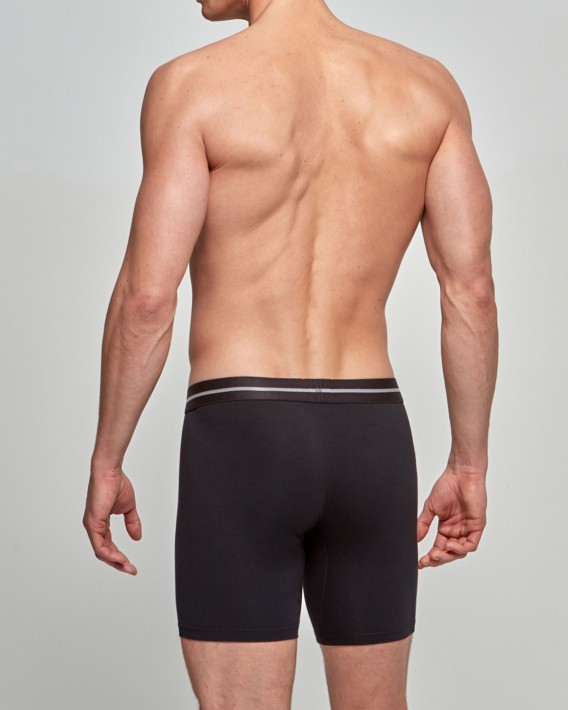 Men's long boxer Cotton Stretch