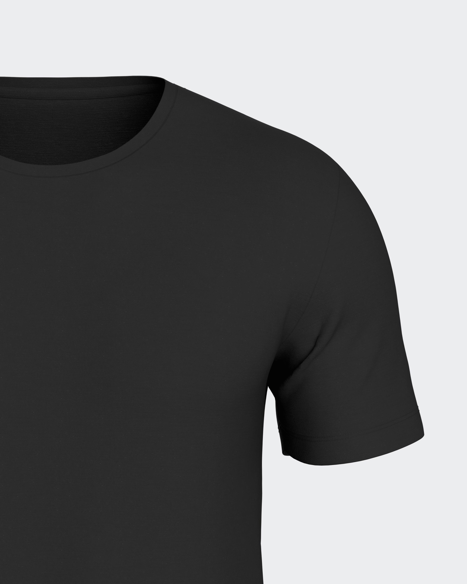 T-shirt interior de homem em Lã Lyocell