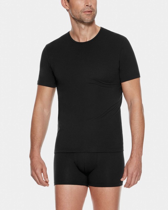 O Neck T-Shirt Wool Lyocell
