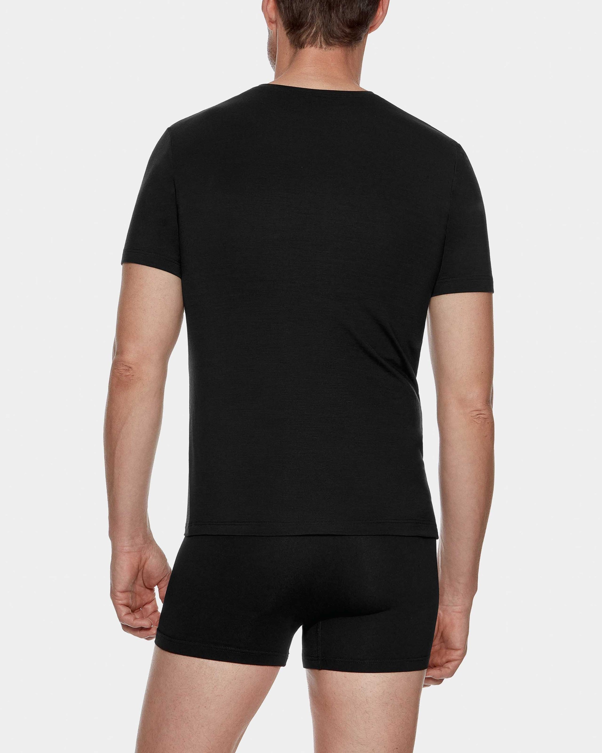 T-shirt interior de homem em Lã Lyocell