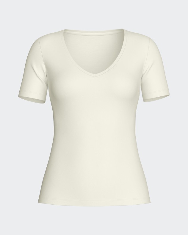 T-shirt of woman in Wool Lyocell