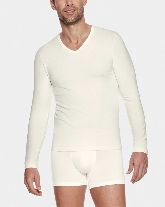 Camiseta interior de hombre en Lana Lyocelll