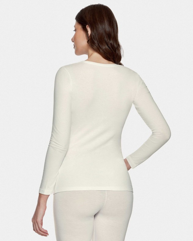 T-shirt manches longues de femme en Laine Lyocell