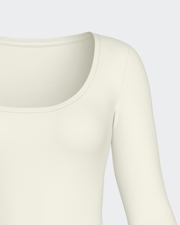 T-shirt manches longues de femme en Laine Lyocell