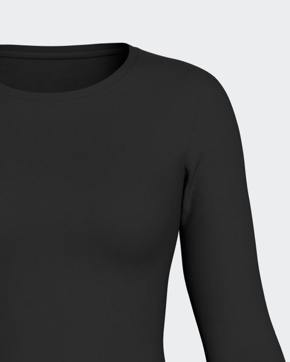 Long sleeve T-shirt O neck Wool Lyocell