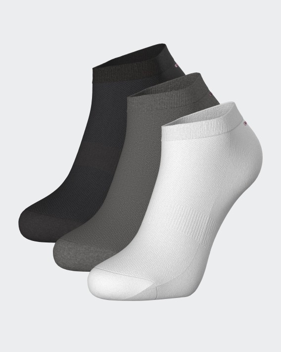 3 pares de meias invisveis com bordado