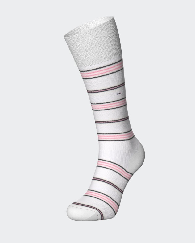 Chaussettes cannelées à rayures