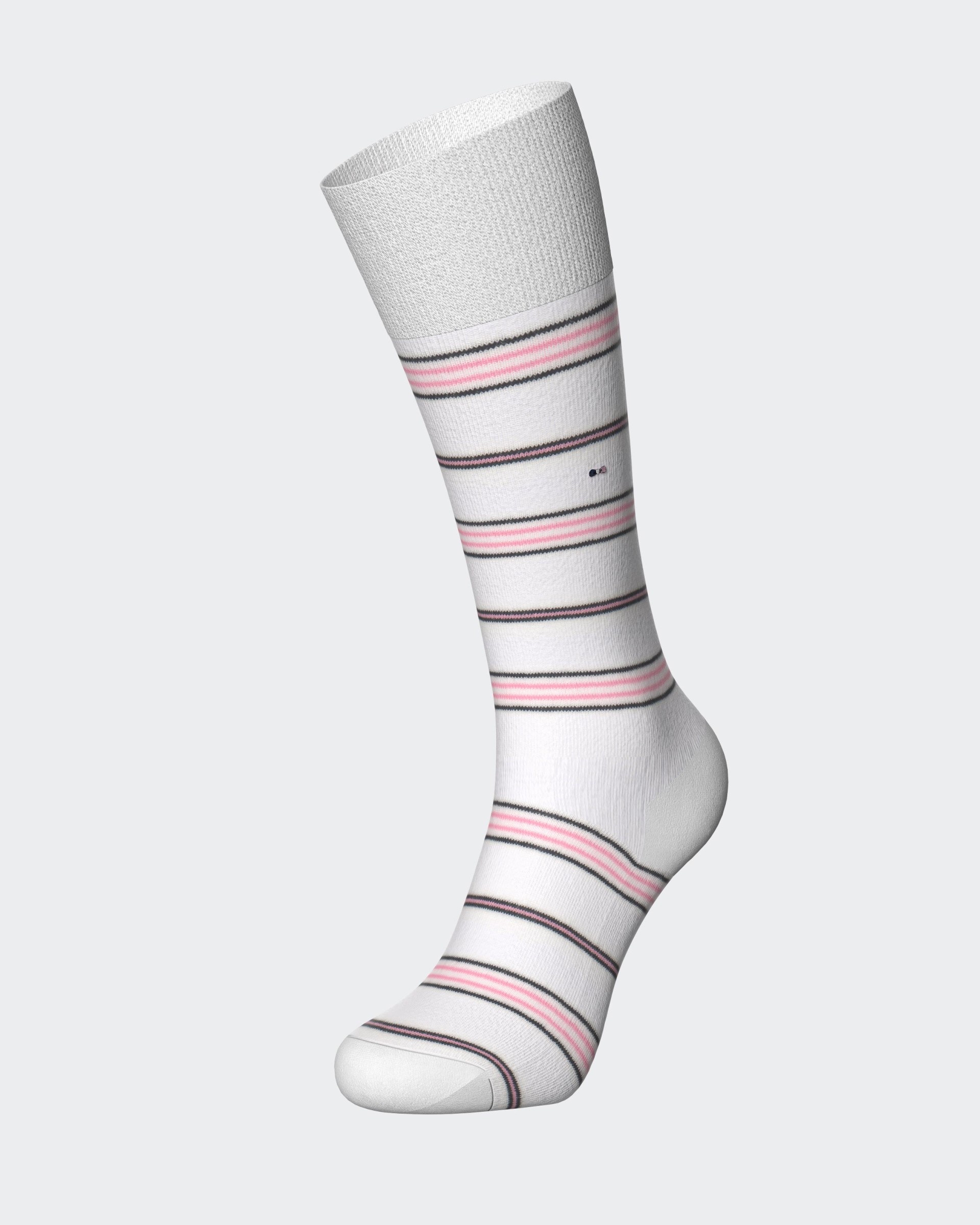 2 Pares de Meias caneladas às riscas