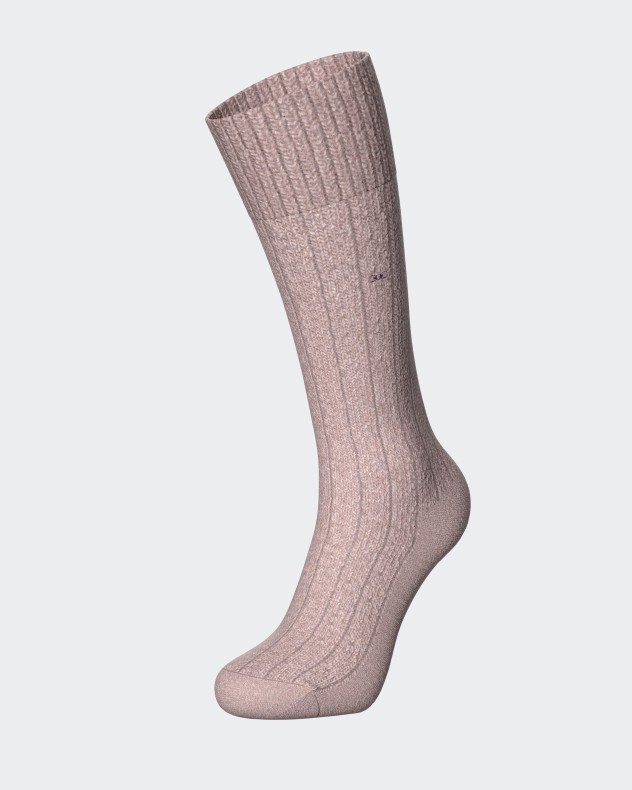 Calcetines de lana acanalados