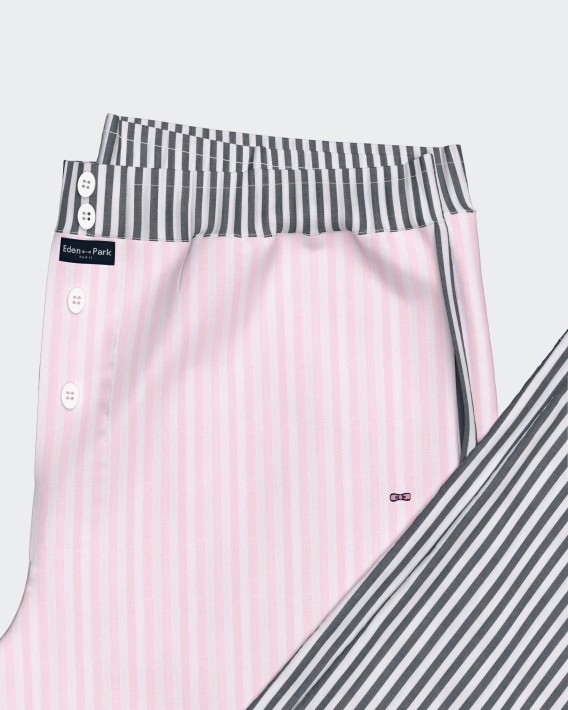 Canvas pyjama with buttons