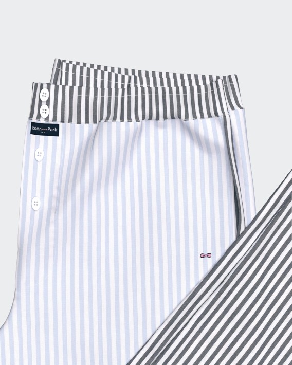 Canvas pyjama with buttons