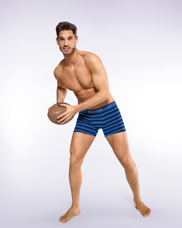 Striped boxer in cotton