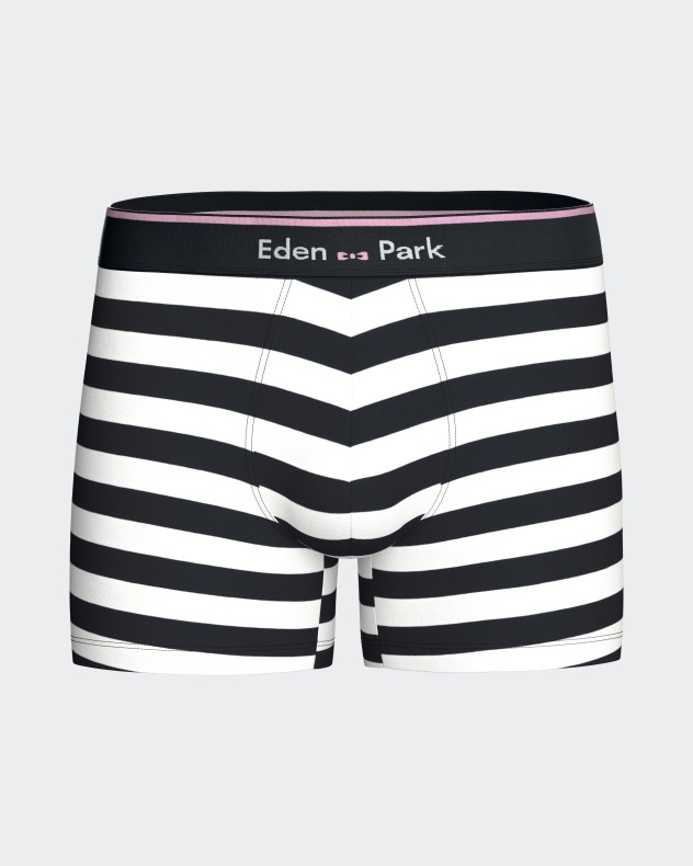 Boxer  rayures en coton