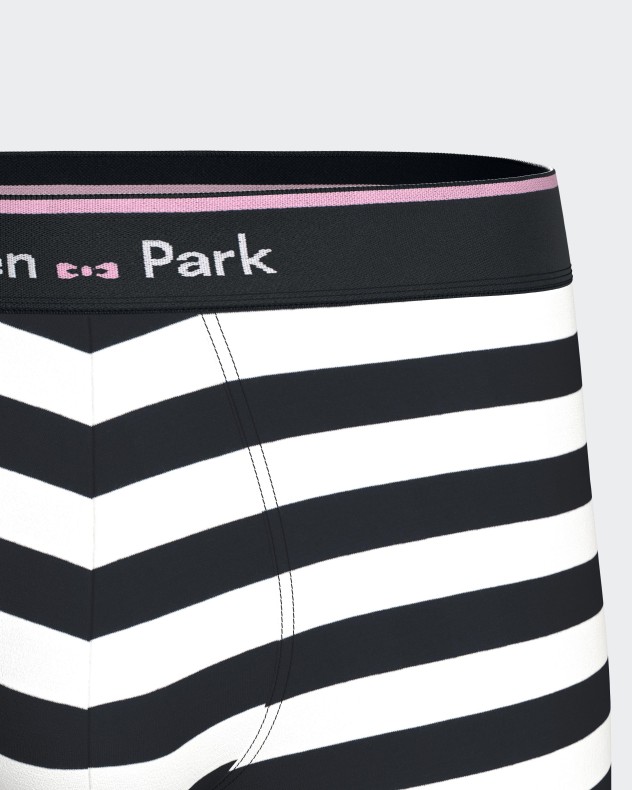 Striped boxer in cotton