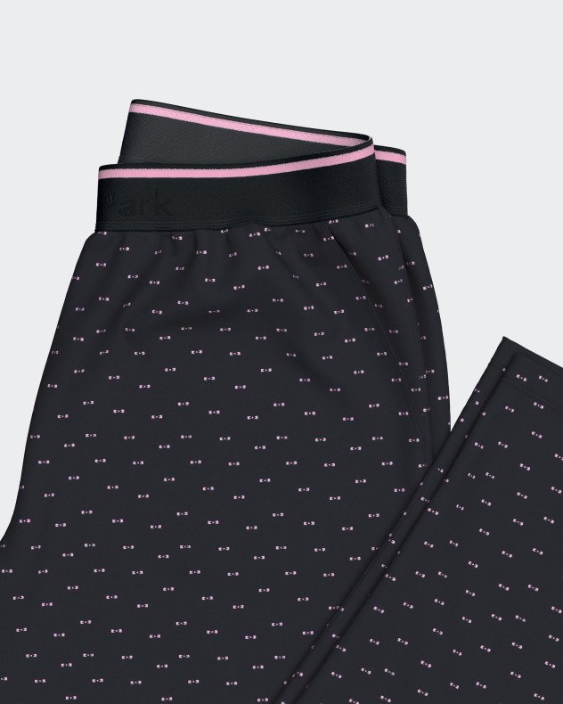 Pijama estampado laços em Algodão