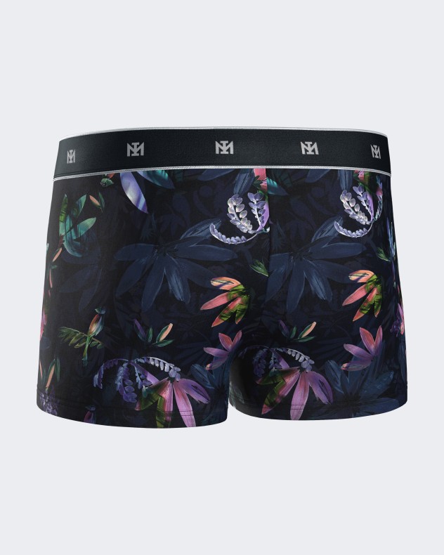 Boxer de bain imprimé tropicale