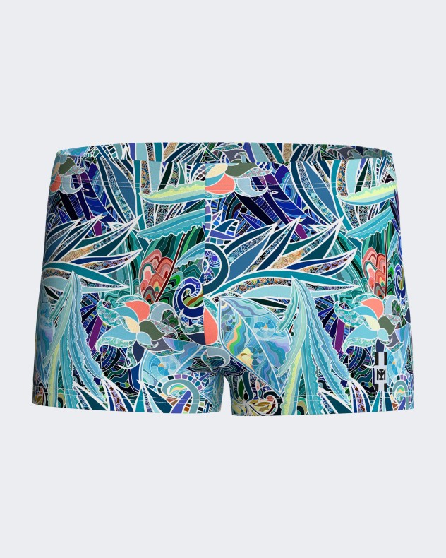 Swim Boxer tropical print