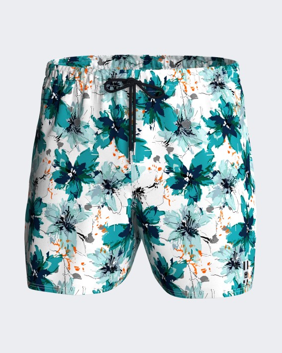Badeshorts mit Blumenprint