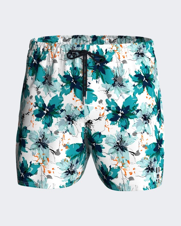Badeshorts mit Blumenprint